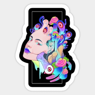 Psychedelic art Sticker